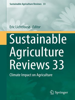 cover image of Sustainable Agriculture Reviews 33